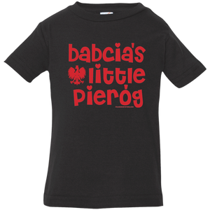 Babcia's Little Pierogi Infant & Toddler T-Shirt - Infant  T-Shirt / Black / 6 Months - Polish Shirt Store