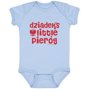 Dziadek's Little Pierogi Infant Bodysuit - Light Blue / Newborn - Polish Shirt Store