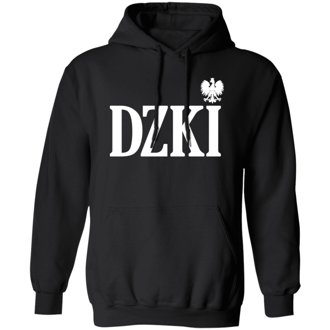 DZKI Polish Surname Ending Apparel CustomCat G185 Pullover Hoodie Black S