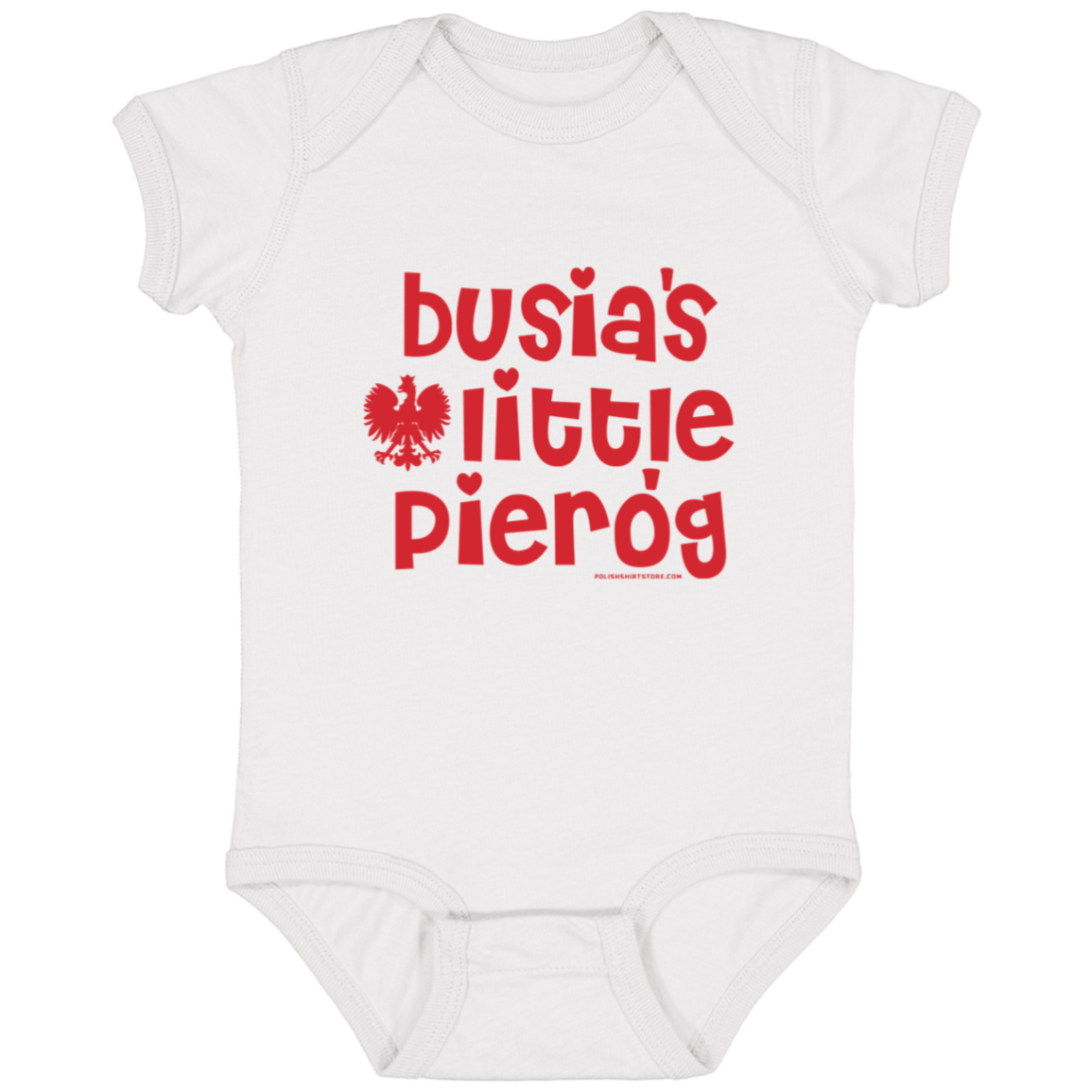 Busia's Little Pierogi Infant Bodysuit Baby CustomCat White Newborn 