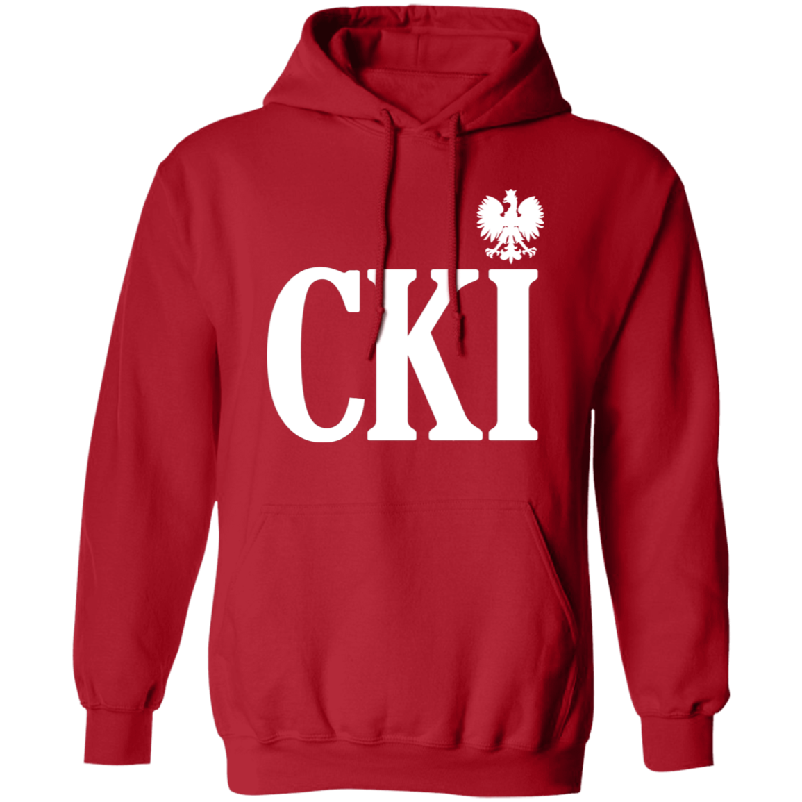 CKI Polish Surname Ending Apparel CustomCat G185 Pullover Hoodie Red S