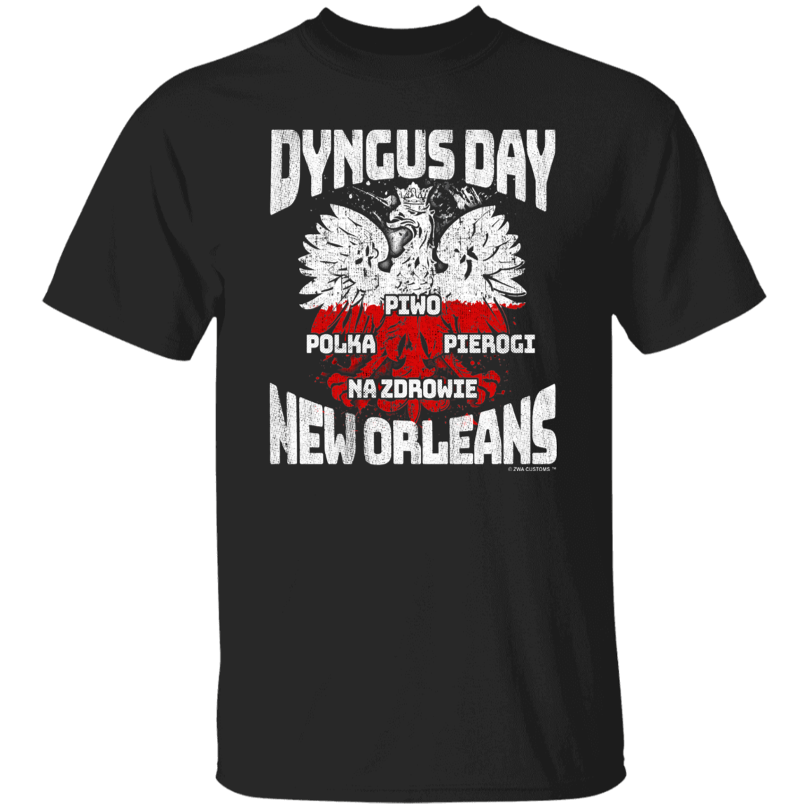 Dyngus Day New Orleans Apparel CustomCat G500 5.3 oz. T-Shirt Black S