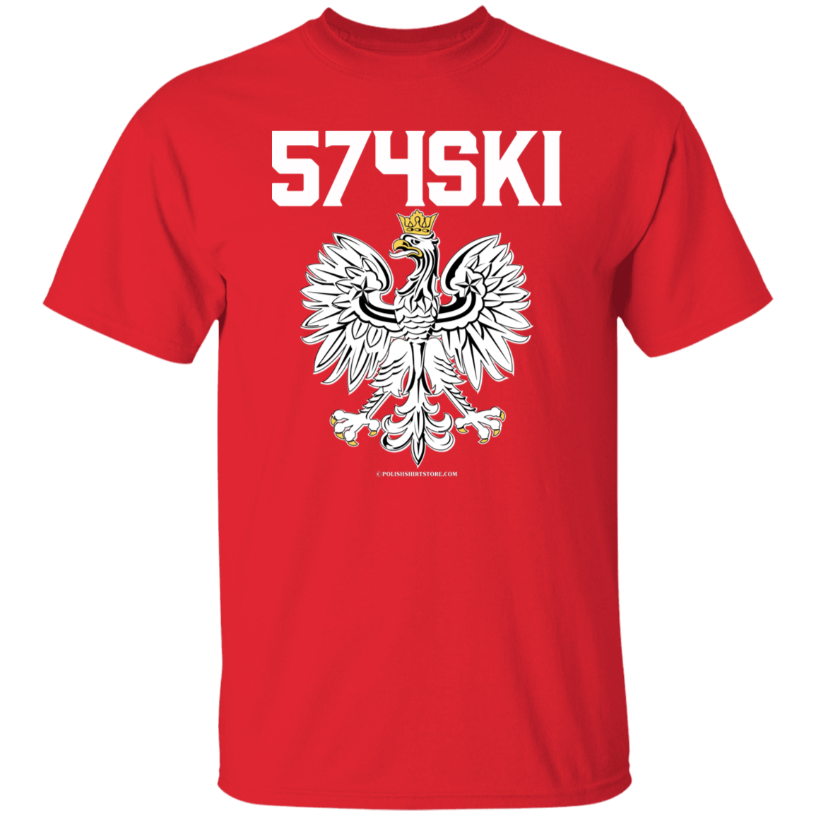 574SKI Apparel CustomCat G500 5.3 oz. T-Shirt Red S