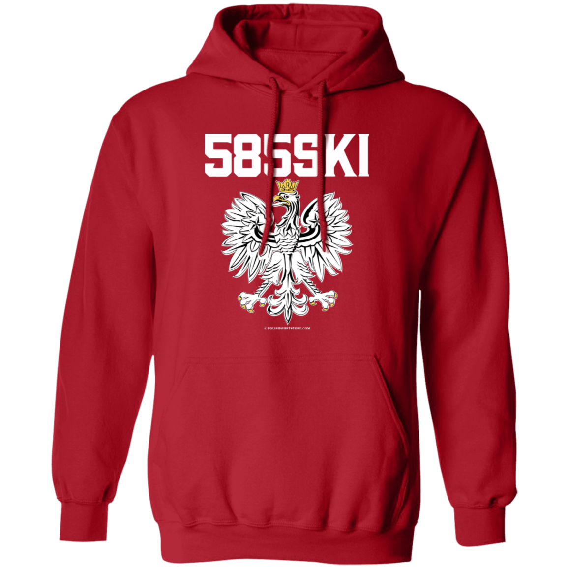585ski Apparel CustomCat G185 Pullover Hoodie Red S