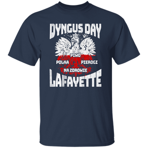 Dyngus Day Lafayette - G500 5.3 oz. T-Shirt / Navy / S - Polish Shirt Store