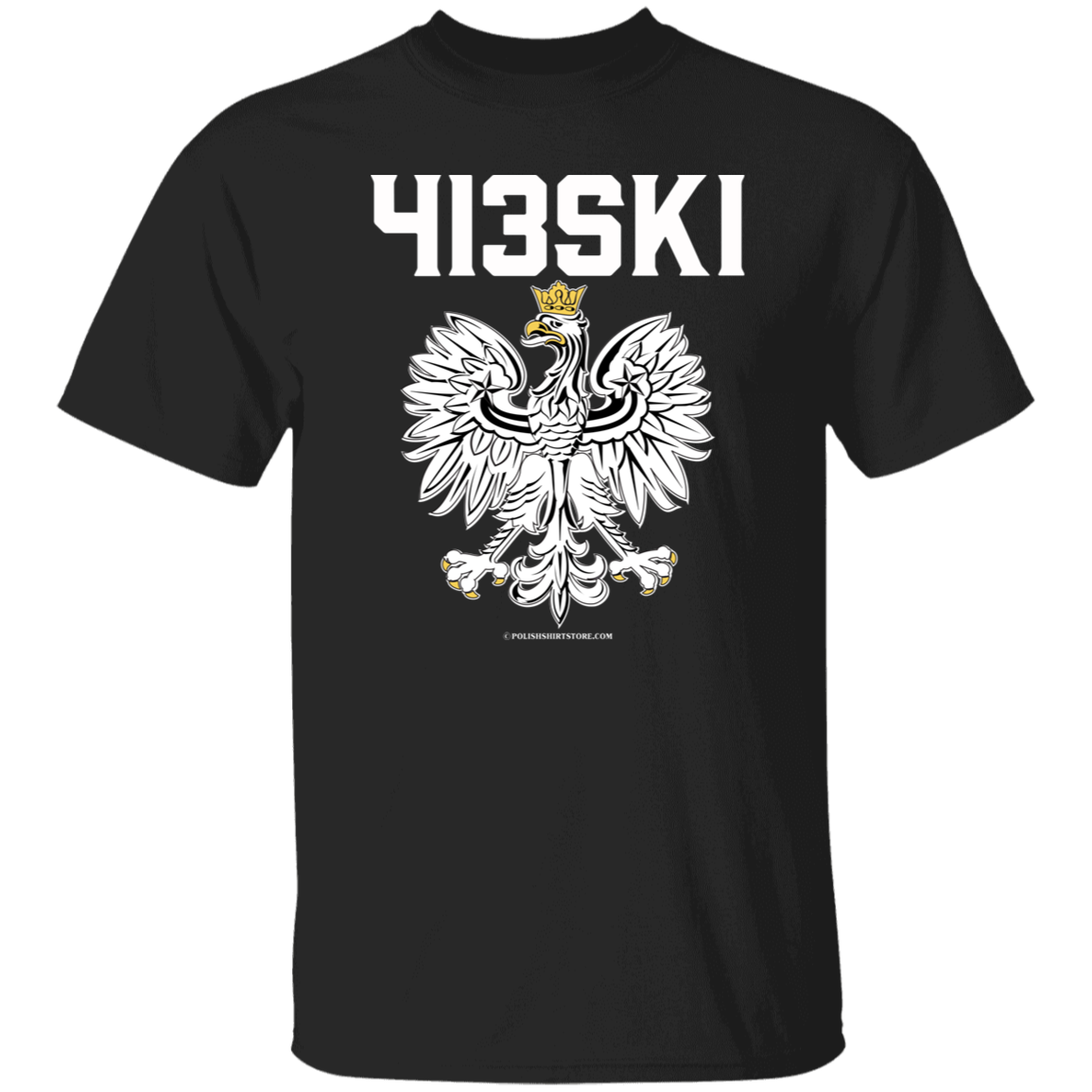 413SKI Apparel CustomCat G500 5.3 oz. T-Shirt Black S