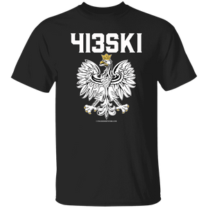 413SKI - G500 5.3 oz. T-Shirt / Black / S - Polish Shirt Store