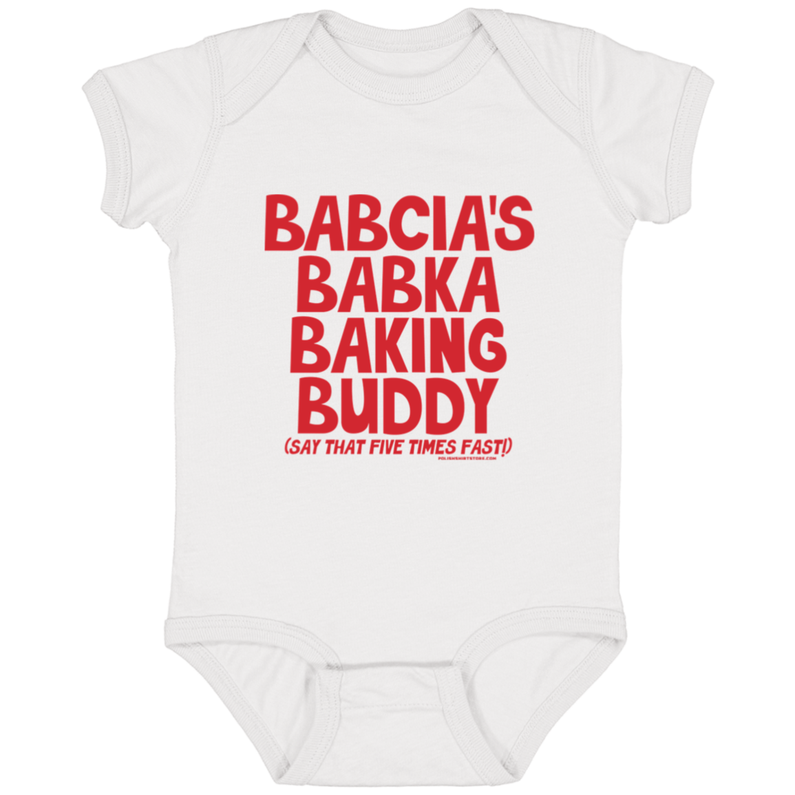 Babcia&#39;s Babka Baking Buddy Infant Bodysuit Baby CustomCat White Newborn 