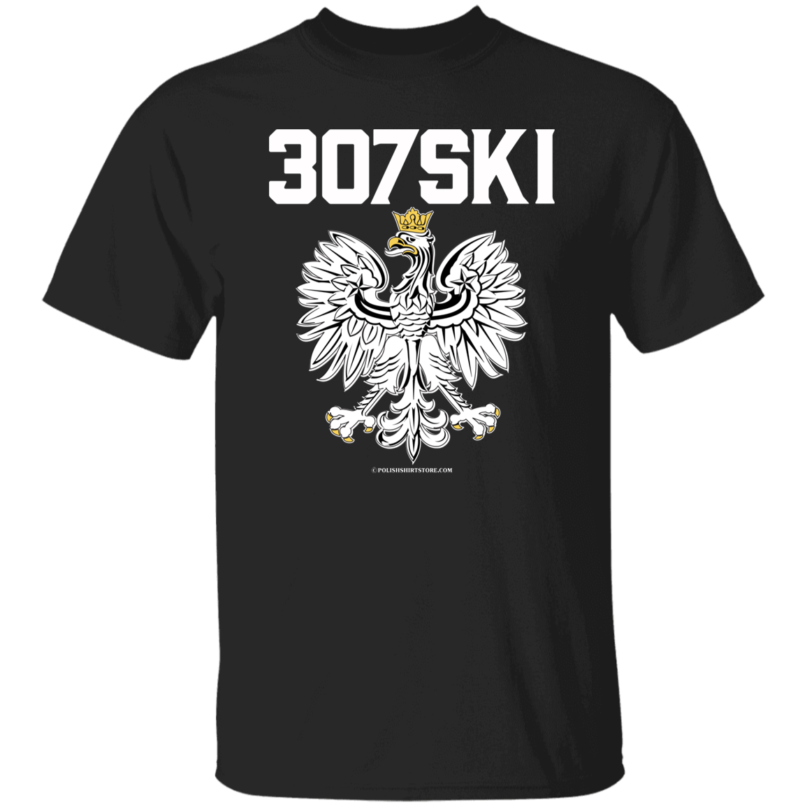 307SKI Apparel CustomCat G500 5.3 oz. T-Shirt Black S