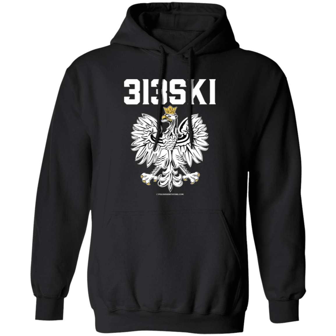 313SKI Apparel CustomCat G185 Pullover Hoodie Black S