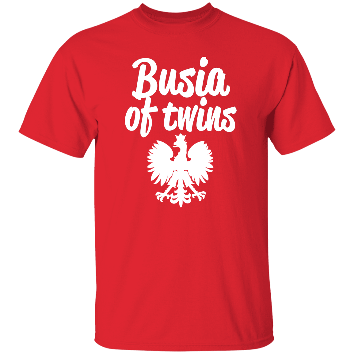 Busia of Twins Apparel CustomCat G500 5.3 oz. T-Shirt Red S