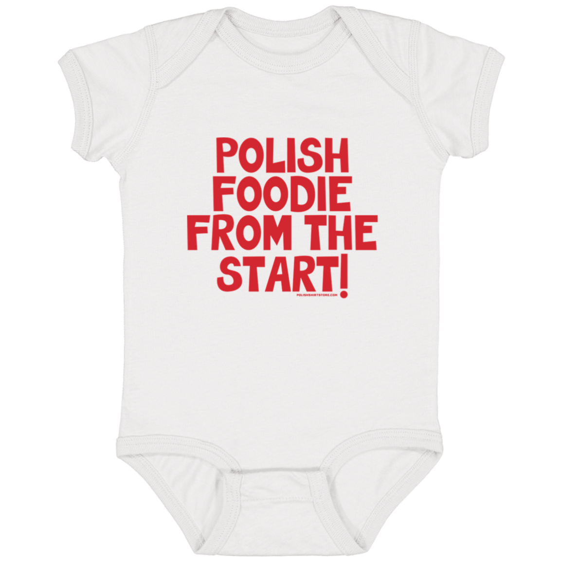 Polish Foodie From The Start Infant Bodysuit Baby CustomCat White Newborn 