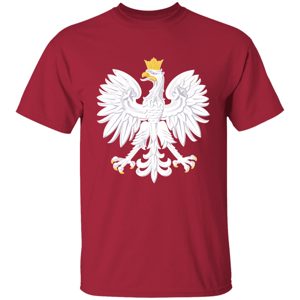 Polish Eagle Youth T-Shirt T-Shirts CustomCat Cardinal YXS 