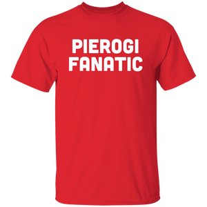 Pierogi Fanatic - G500 5.3 oz. T-Shirt / Red / S - Polish Shirt Store
