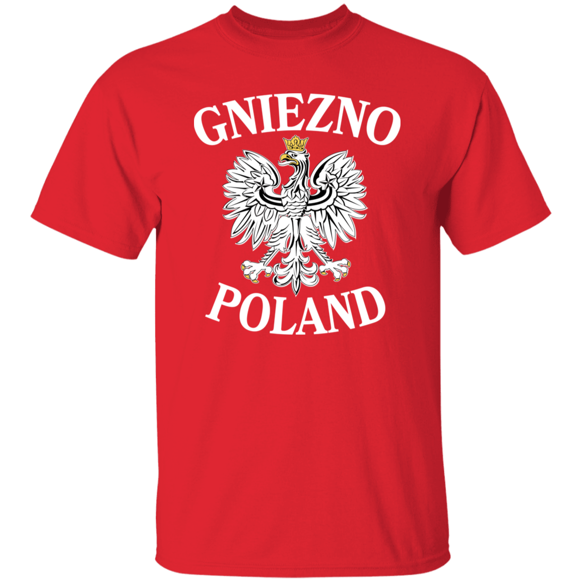 Gniezno Poland T-Shirt T-Shirts CustomCat Red S 