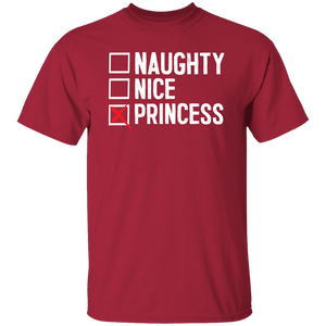 Naughty Nice Princess - Cardinal / S - Polish Shirt Store
