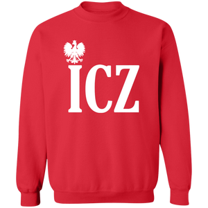 ICZ Polish Surname Ending - G180 Crewneck Pullover Sweatshirt / Red / S - Polish Shirt Store
