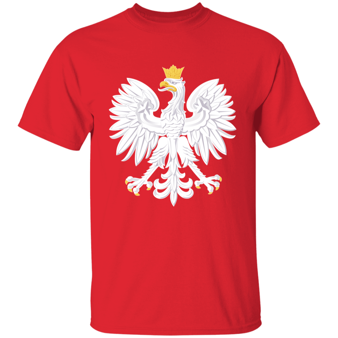 Polish Eagle Youth T-Shirt T-Shirts CustomCat Red YXS 