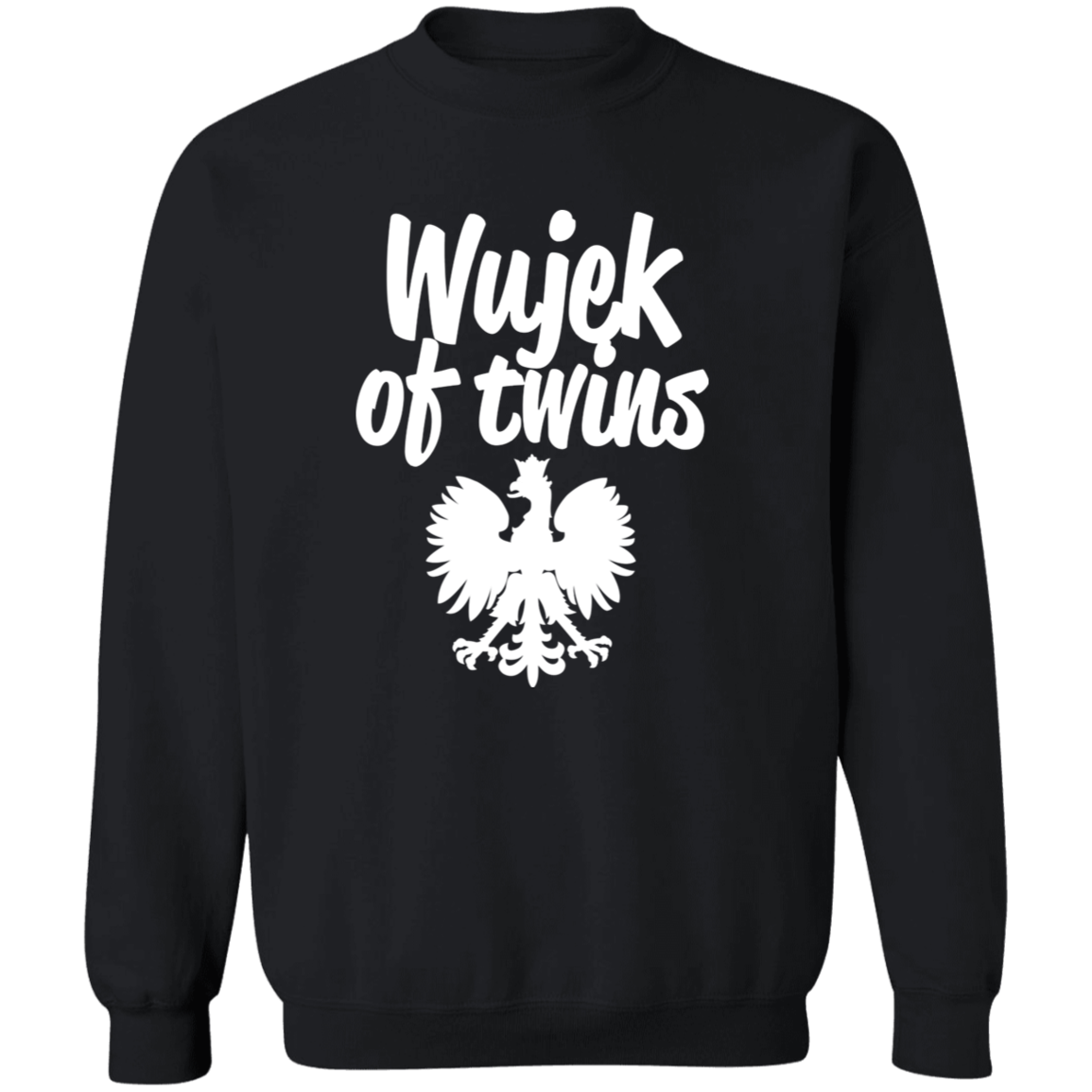 Wujek of Twins Apparel CustomCat G180 Crewneck Pullover Sweatshirt Black S