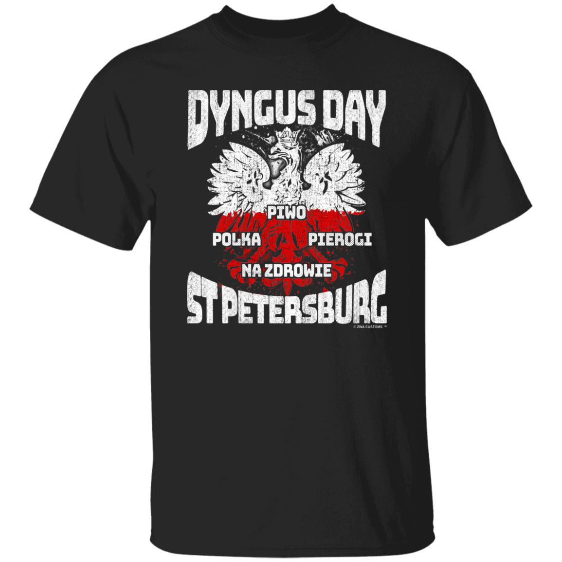 Dyngus Day St Petersburg Apparel CustomCat G500 5.3 oz. T-Shirt Black S