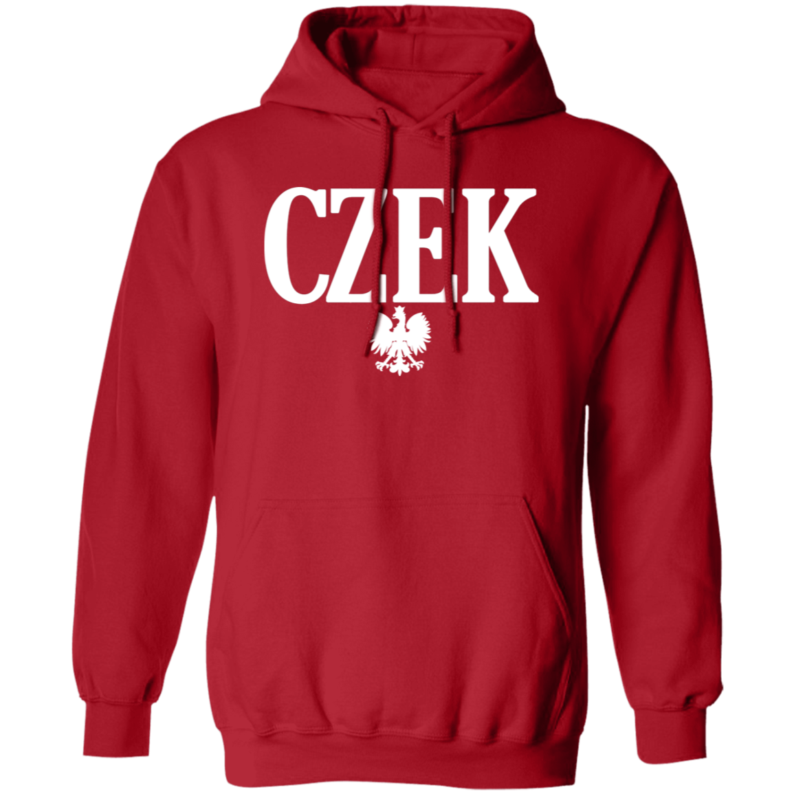 CZEK Polish Surname Ending Apparel CustomCat G185 Pullover Hoodie Red S