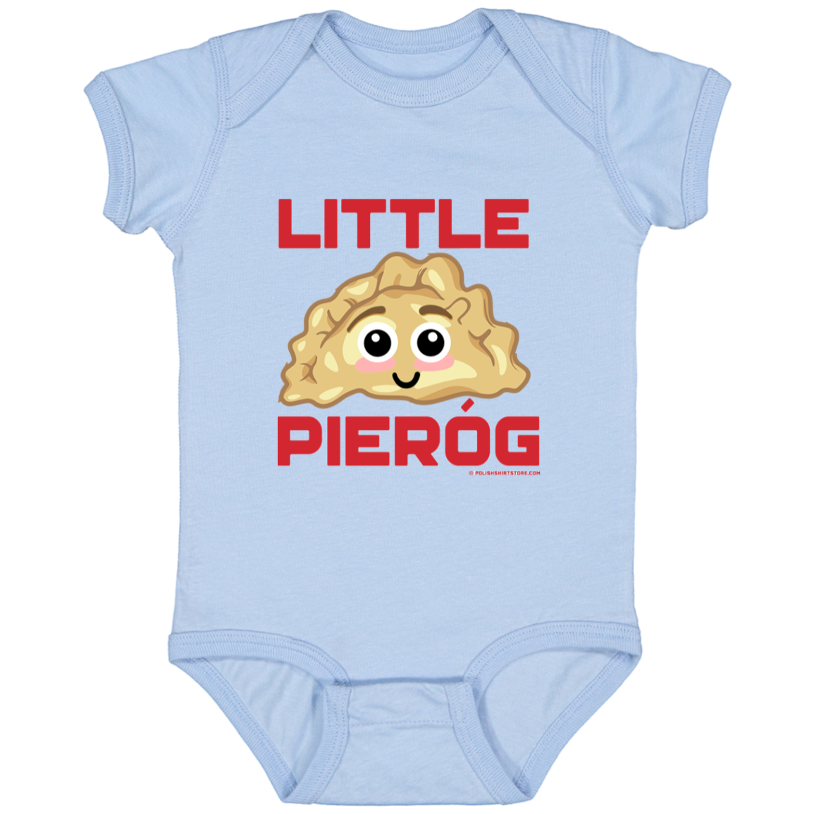 Little Pierog Infant Bodysuit Baby CustomCat Light Blue Newborn 