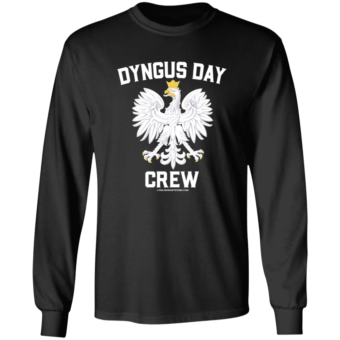 Dyngus Day Crew Apparel CustomCat G240 LS Ultra Cotton T-Shirt Black S