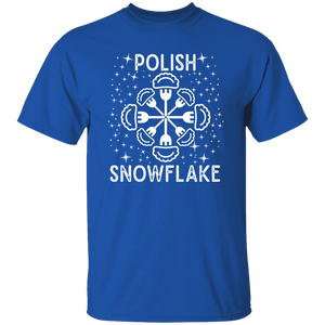 Polish Snowflake T-Shirt - G500 5.3 oz. T-Shirt / Royal / S - Polish Shirt Store