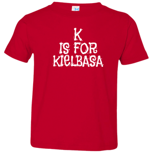 K Is For Kielbasa Infant & Toddler T-Shirt - Toddler T-Shirt / Red / 2T - Polish Shirt Store