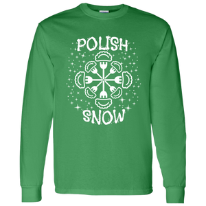 Polish Snow - G540 LS T-Shirt 5.3 oz. / Irish Green / S - Polish Shirt Store
