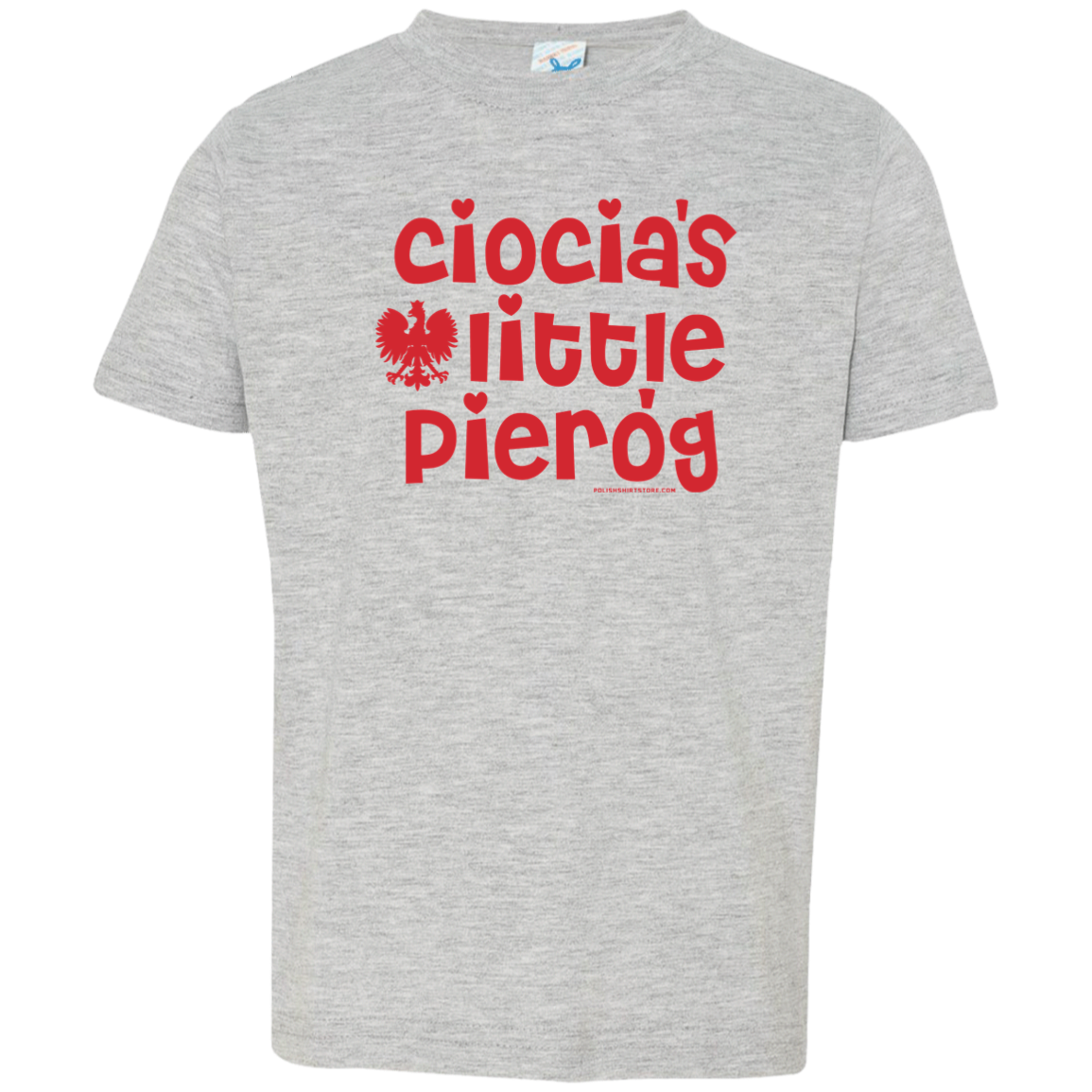 Ciocia's Little Pierogi Infant & Toddler T-Shirt Apparel CustomCat Toddler T-Shirt Heather Grey 2T