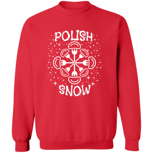 Polish Snow - G180 Crewneck Pullover Sweatshirt / Red / S - Polish Shirt Store