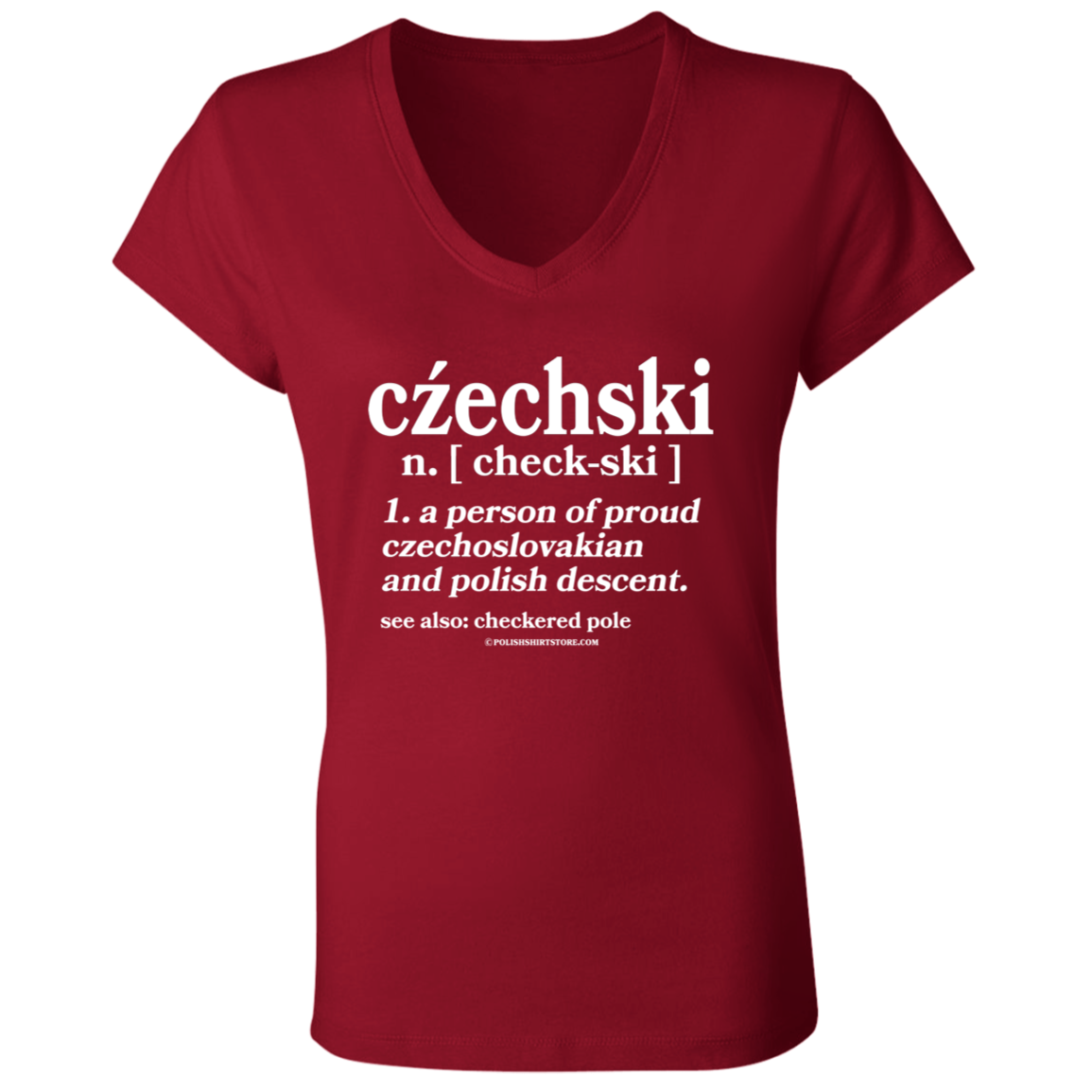 Checkski A Person Of Czechoslovakian Polish Descent Apparel CustomCat   