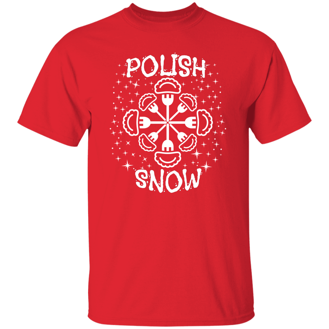 Polish Snow Apparel CustomCat G500 5.3 oz. T-Shirt Red S