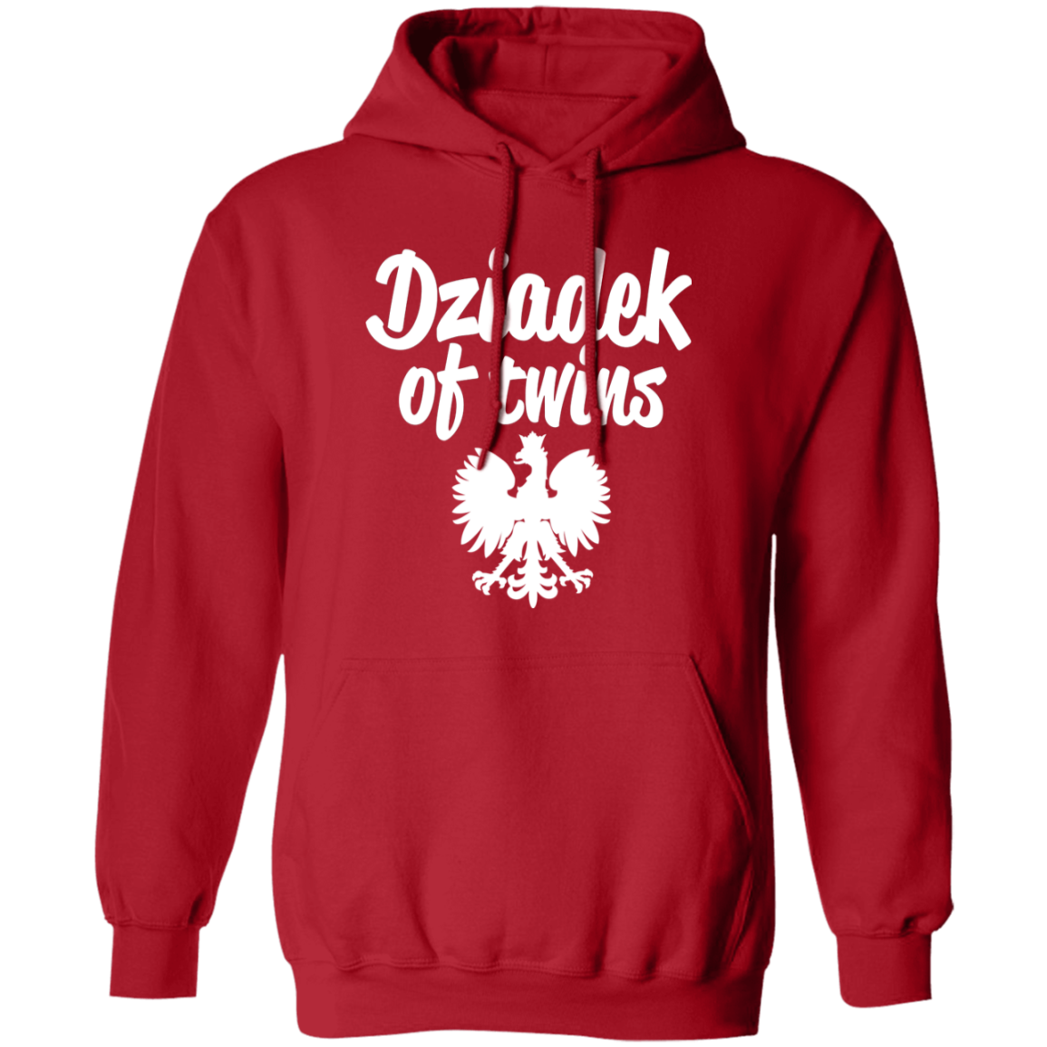 Dziadek of Twins Apparel CustomCat G185 Pullover Hoodie Red S