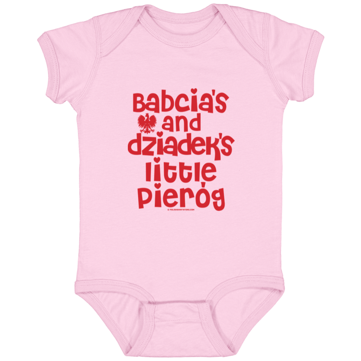 Babcia & Dziadek's Little Pierog Infant Bodysuit Baby CustomCat Pink Newborn 