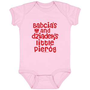 Babcia & Dziadek's Little Pierog Infant Bodysuit - Pink / Newborn - Polish Shirt Store