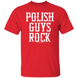 Polish Guys Rock T-Shirt - Red / S - Polish Shirt Store