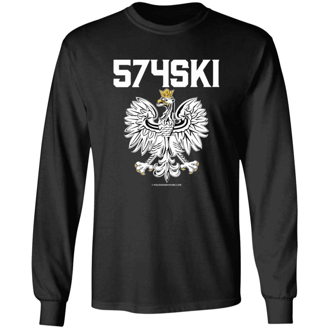 574SKI Apparel CustomCat G540 LS T-Shirt Black S