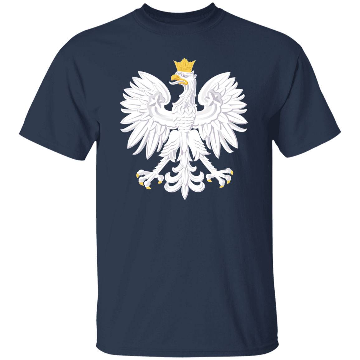 Polish Eagle T-Shirt T-Shirts CustomCat Navy S 