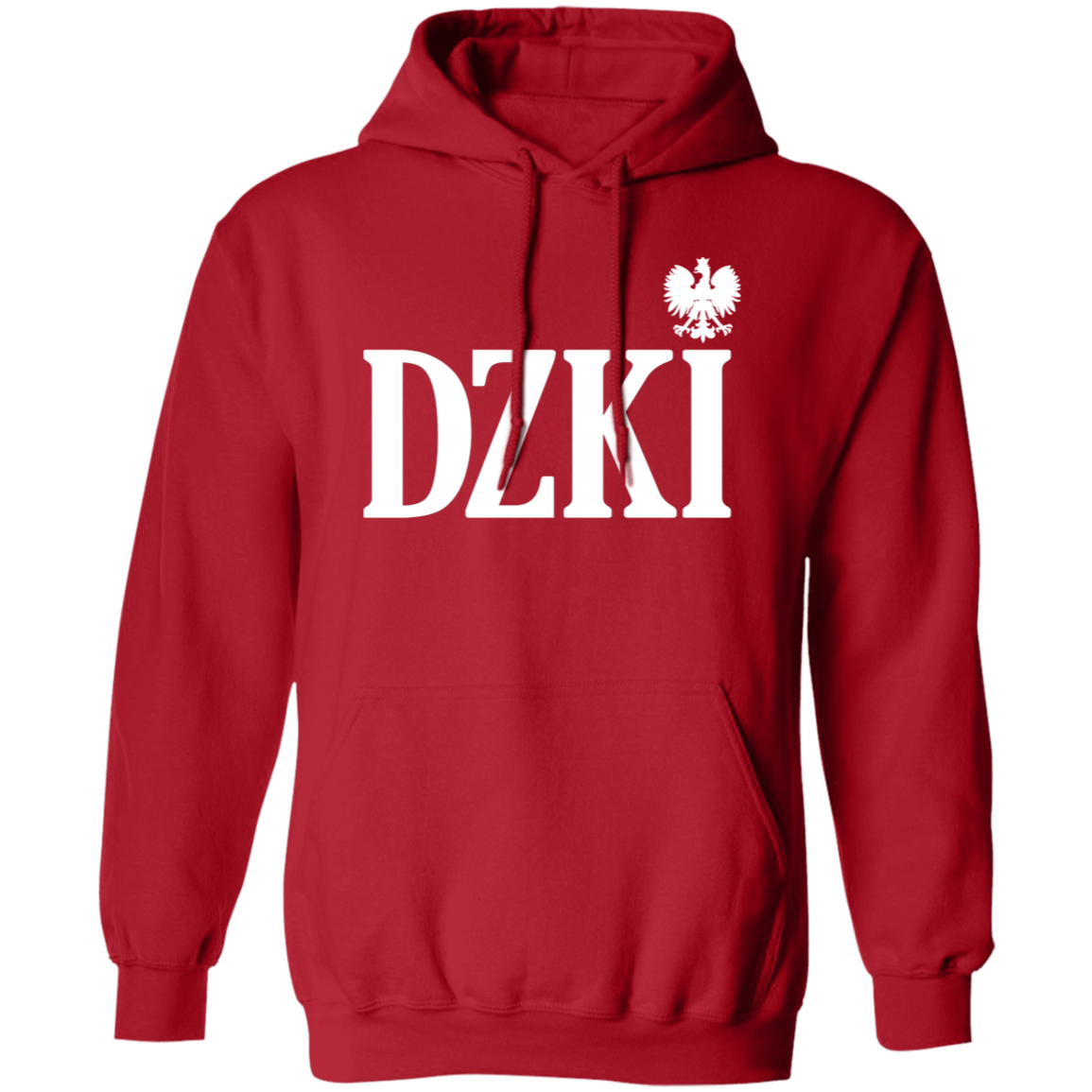 DZKI Polish Surname Ending Apparel CustomCat G185 Pullover Hoodie Red S