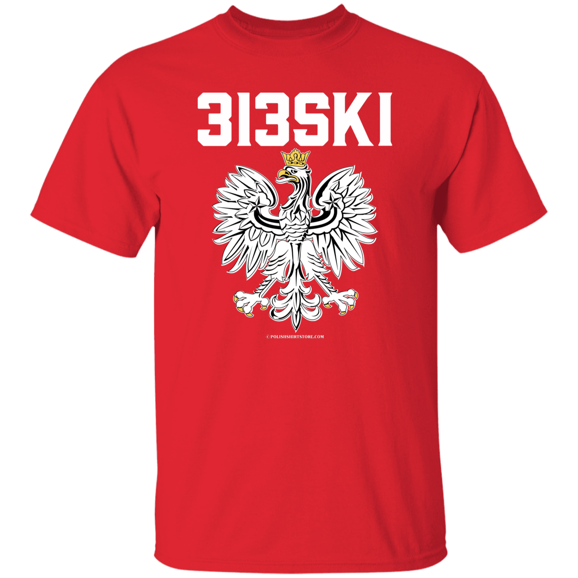 313SKI Apparel CustomCat G500 5.3 oz. T-Shirt Red S