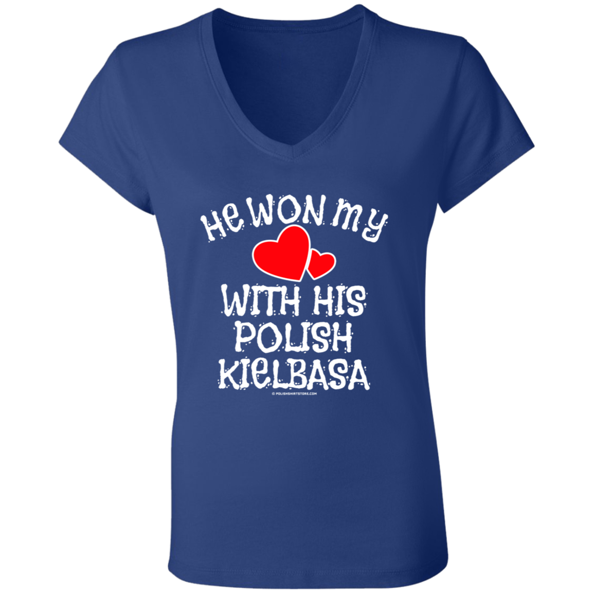 He Won My Heart With His Polish Kielbasa Apparel CustomCat   