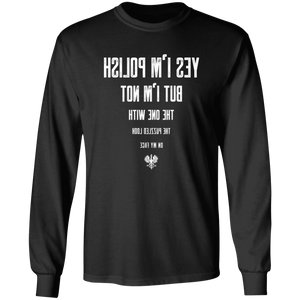 Polish Eye Chart - G240 LS Ultra Cotton T-Shirt / Black / S - Polish Shirt Store