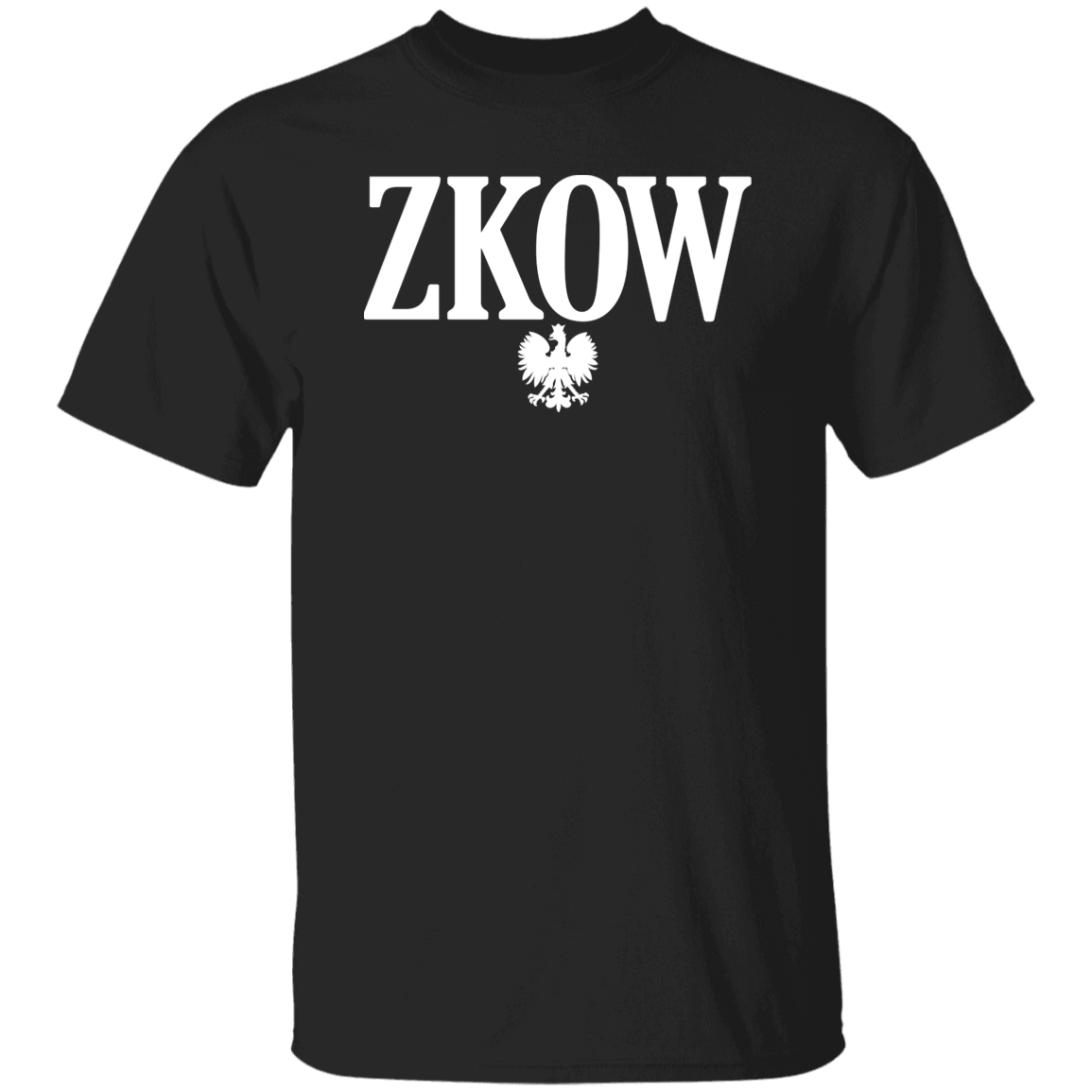 ZKOW Polish Surname Ending Apparel CustomCat G500 5.3 oz. T-Shirt Black S