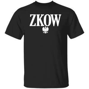 ZKOW Polish Surname Ending - G500 5.3 oz. T-Shirt / Black / S - Polish Shirt Store