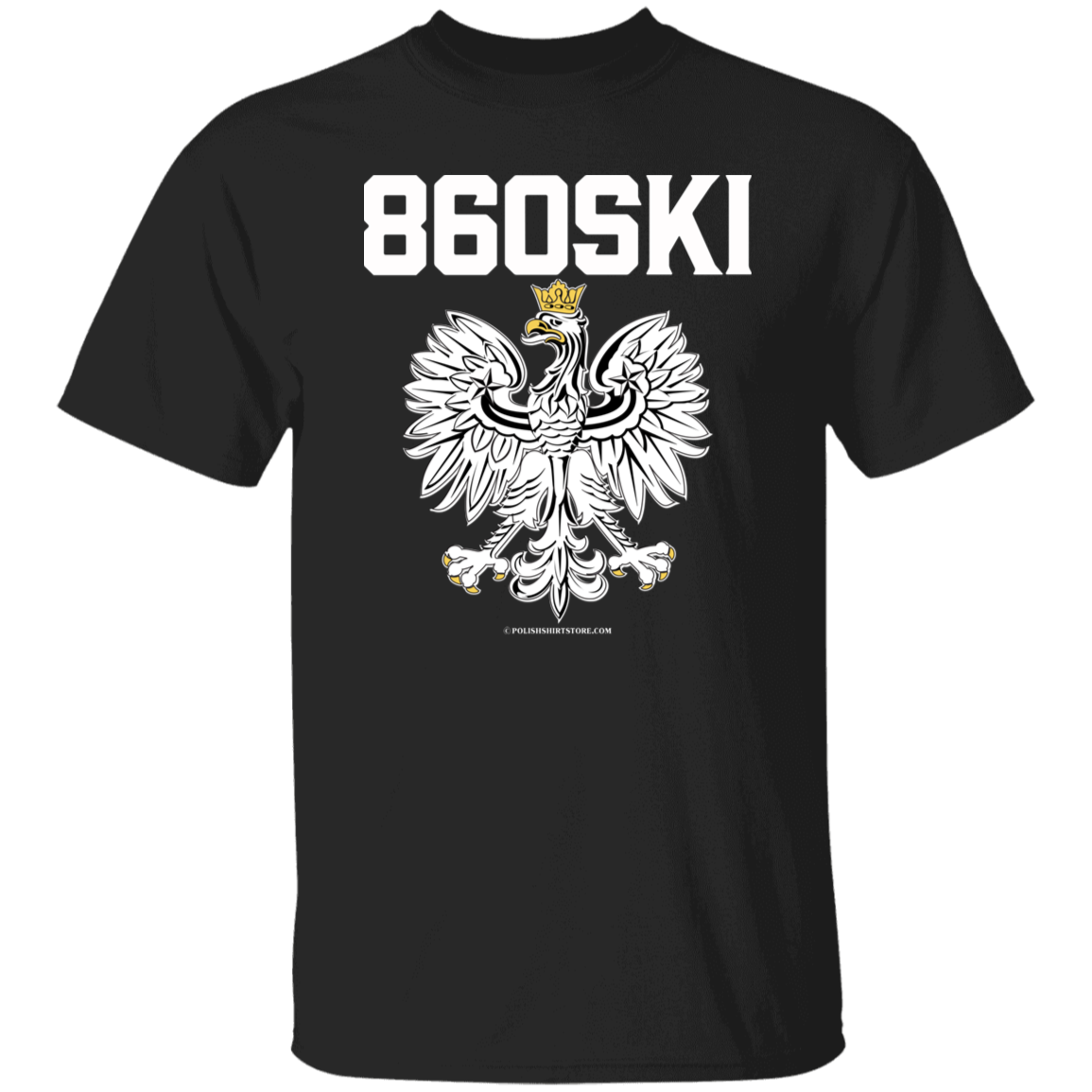 860SKI Apparel CustomCat G500 5.3 oz. T-Shirt Black S