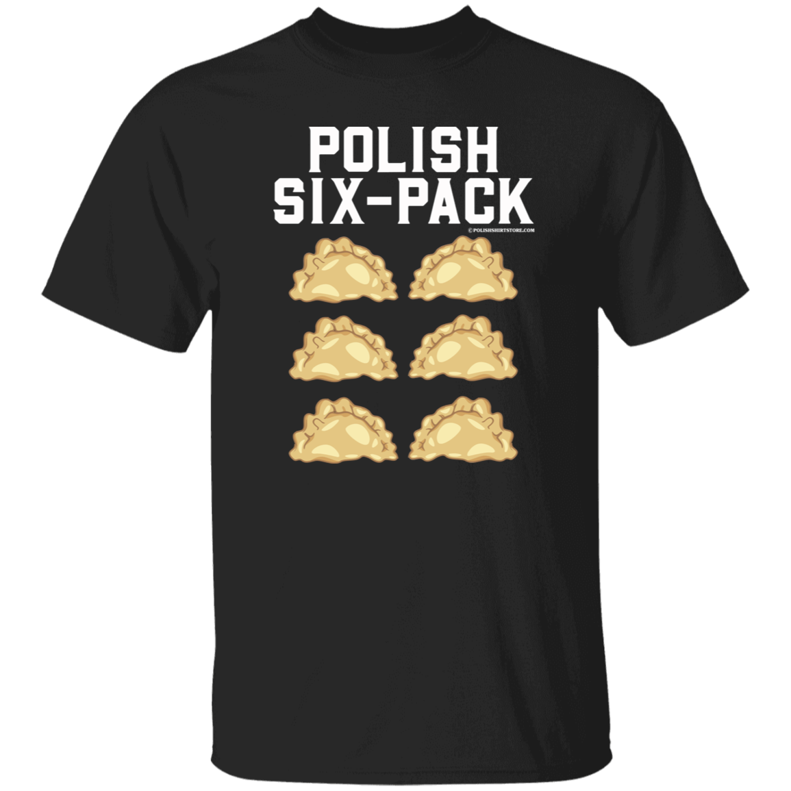 Polish Six-Pack Apparel CustomCat G500 5.3 oz. T-Shirt Black S