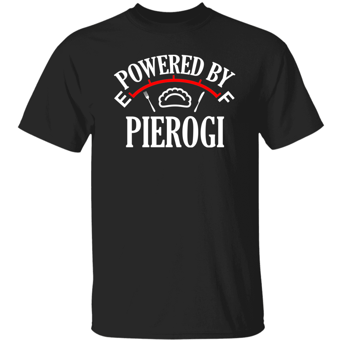 Powered By Pierogi T-Shirts CustomCat Black S 
