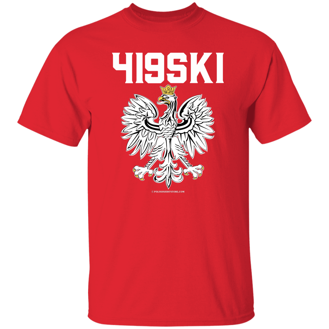 419SKI Apparel CustomCat G500 5.3 oz. T-Shirt Red S